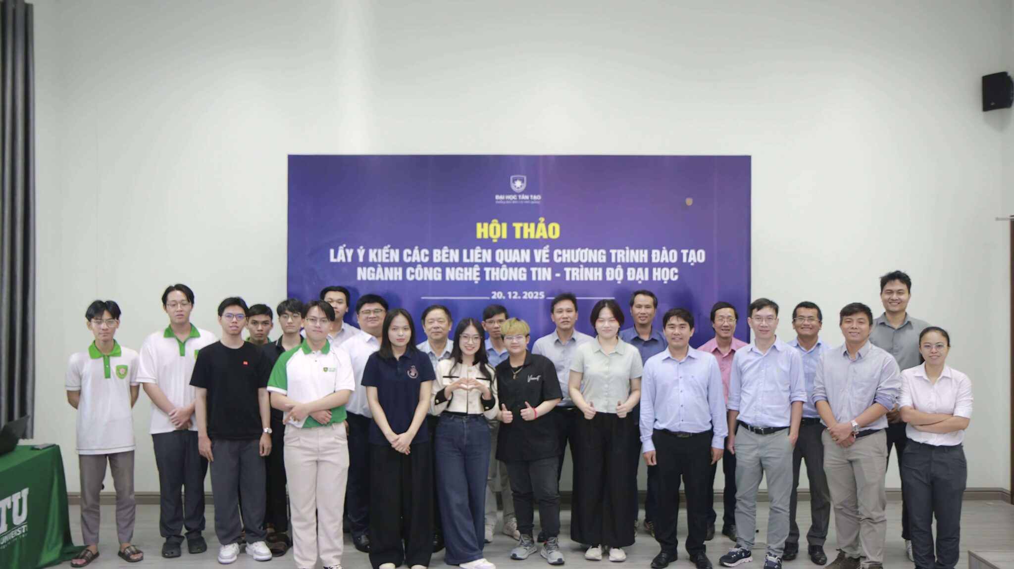 TRƯỜNG ĐẠI HỌC TÂN TẠO TỔ CHỨC HỘI THẢO LẤY Ý KIẾN CÁC BÊN LIÊN QUAN VỀ CHƯƠNG TRÌNH ĐÀO TẠO 3 NGÀNH